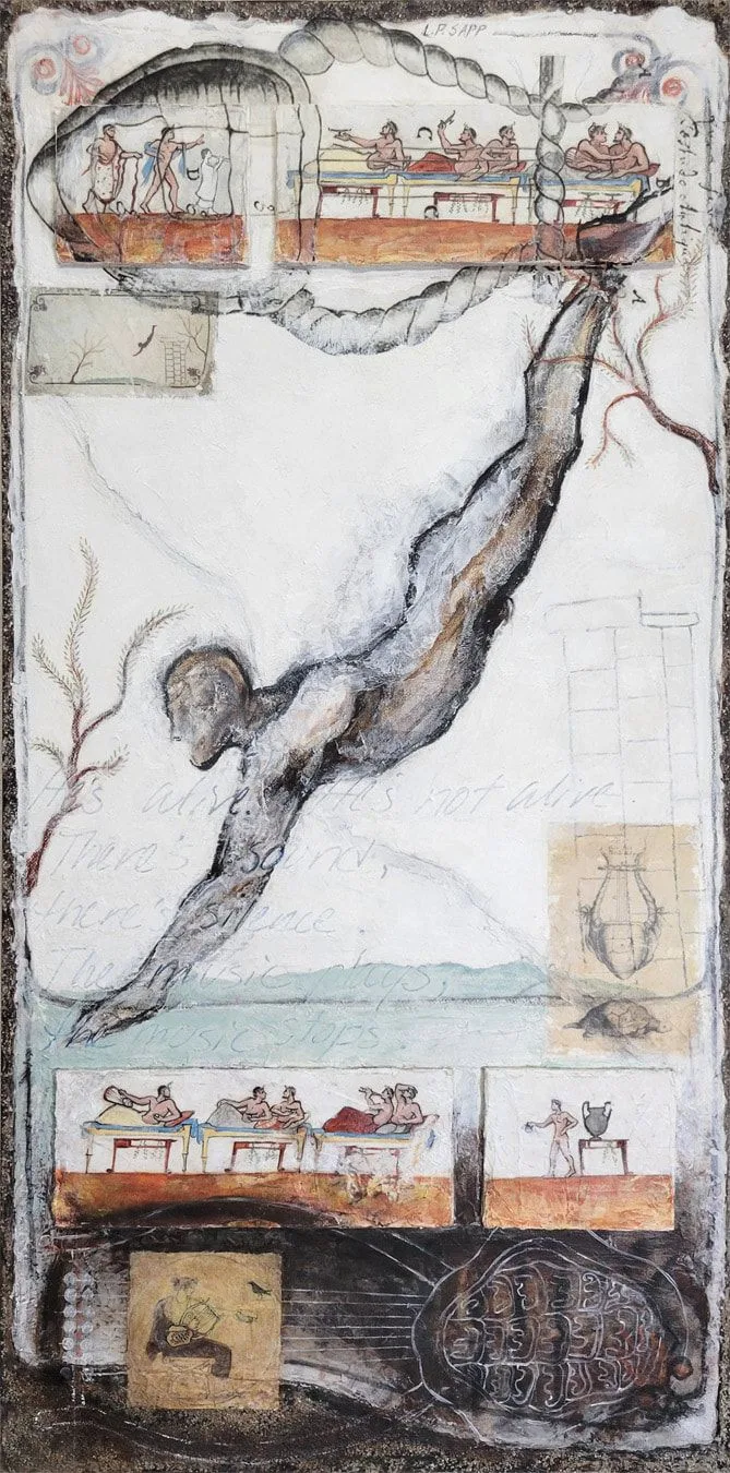 An image of my piece The Tomb of the Diver, and a link to the blog entry devoted to it. 